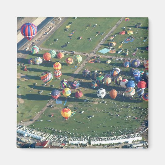 朝のバルーンアルバカーキ マグネット (正面)