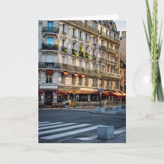 朝のパリ カード (正面)