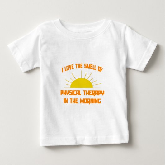 朝のフィジカルセラピーの匂い ベビーTシャツ (正面)