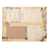 朝のブレンド 7日間食事プランナー  tear-away ノートパッド (正面)