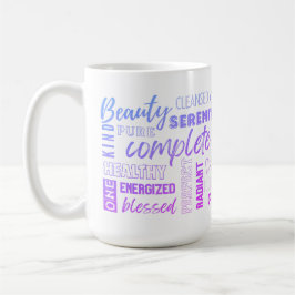 朝のマントラ私は高感動的Vibe言葉 コーヒーマグカップ