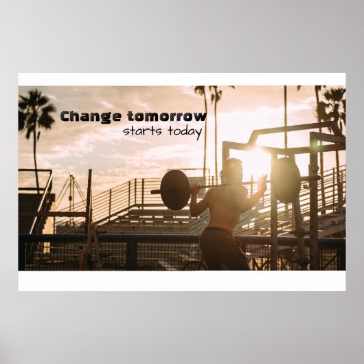 朝のモチベーション ポスター (正面)