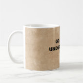 朝のモチベーション：私を過小評価 コーヒーマグカップ (左)