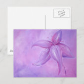 朝のユリ ポストカード (正面/裏面)