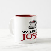 朝のヨセフの私のマグ ツートーンマグカップ (正面左)