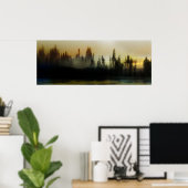 朝のライト – 警告ベイ ポスター (ホームオフィス)