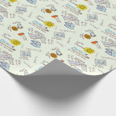 朝のルーチンのシンボルあなたの一日を開始 ラッピングペーパー (角)