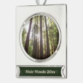 朝のレッドウッズまで シルバープレートバナーオーナメント (左)