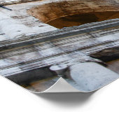 朝のローマのコリセウム ポスター (角)