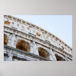 朝のローマのコリセウム ポスター