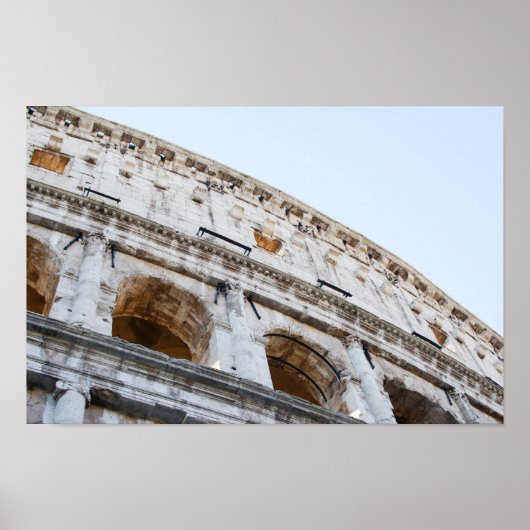 朝のローマのコリセウム ポスター (正面)