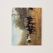 朝の乗車、腐った列、ハイドパーク1894年(油 ジグソーパズル (縦)