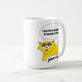 「朝の人が嫌い」ジェリー猫マグカップ コーヒーマグカップ (正面右)