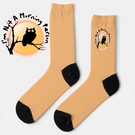 朝の人じゃない フクロウの面白い引用 ソックス