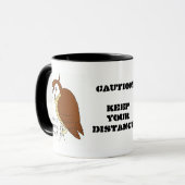 朝の人ではないコーヒーマグ マグカップ (正面左)