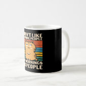 朝の人とか朝とか人も好きじゃない コーヒーマグカップ (正面右)