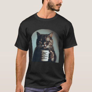 朝の人と朝の人と猫 Tシャツ