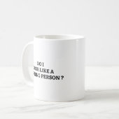 朝の人に見える?コーヒーマグ コーヒーマグカップ (正面左)