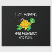 朝の人も朝の人も人も大嫌い ラッピングペーパー (フラット)