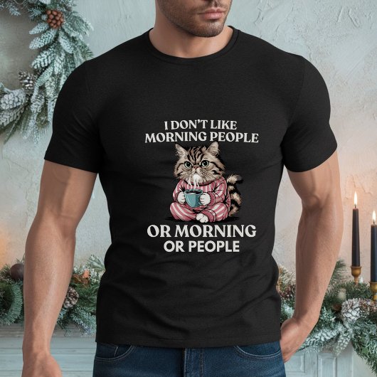 朝の人も朝の人も人も好きじゃない Tシャツ
