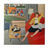 朝の休憩 タイル (正面)