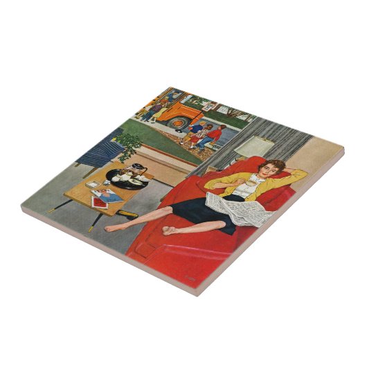 朝の休憩 タイル (側面)