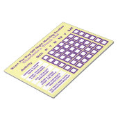 朝の休日のチェックリストを開始する ノートパッド (アングル)