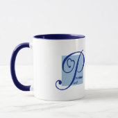 "朝の俳句"のコーヒー・マグ マグカップ (左)