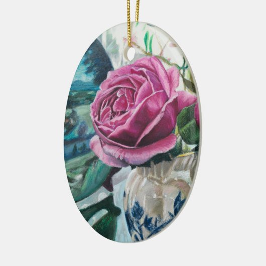 朝の光に包まれた甘い思い出 – セラミックオーナメント (左)