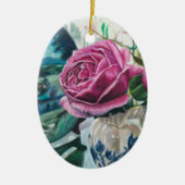 朝の光に包まれた甘い思い出 – セラミックオーナメント (正面)