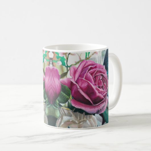 朝の光に浸る甘い思い出 – Coffee Mu コーヒーマグカップ (正面右)