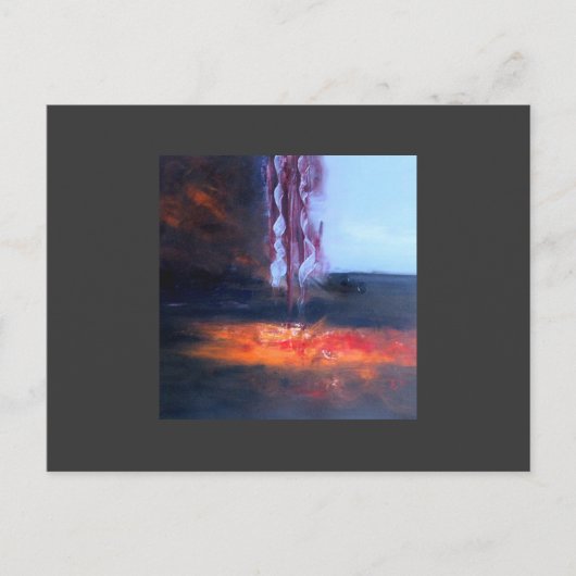 朝の到着 ポストカード (正面)