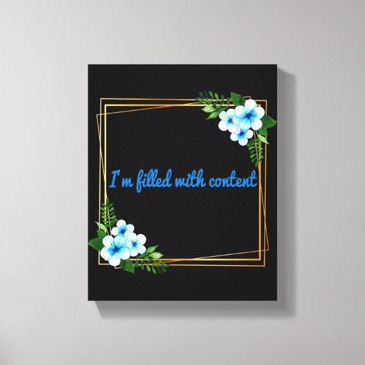 朝の前向き雰囲気 キャンバスプリント (正面)