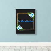 朝の前向き雰囲気 キャンバスプリント (インサイチュ (ウッドフロア))