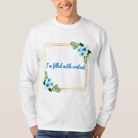 朝の前向き雰囲気 Tシャツ (正面)
