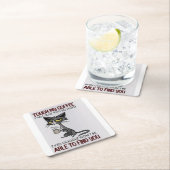 朝の動機 スクエアペーパーコースター (インサイチュ)