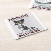 朝の動機 スクエアペーパーコースター (アングル)