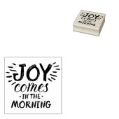 朝の喜びキリスト教の引用文喜び神について ラバースタンプ (押印)