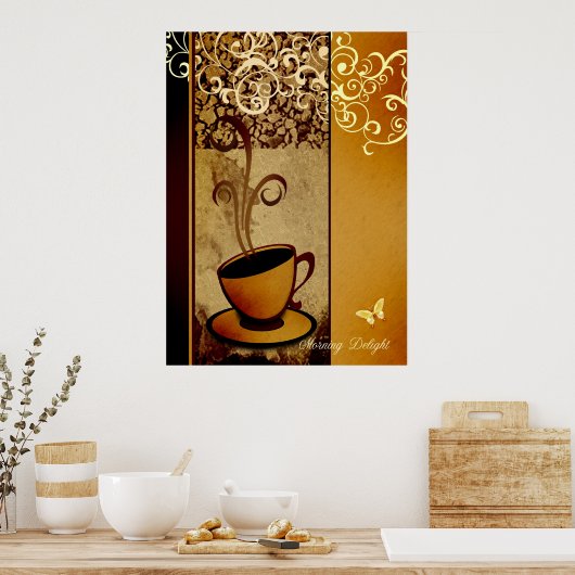 朝の喜び ポスター (キッチン)