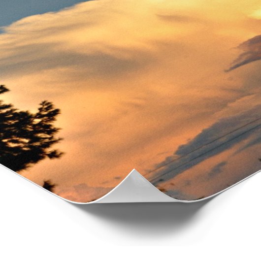 朝の夜明け ポスター (角)