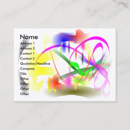 朝の夢、2011カレンダー 名刺 (正面)