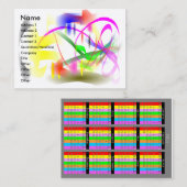 朝の夢、2011カレンダー 名刺 (正面/裏面)