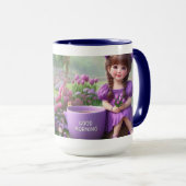 朝の天頂:新しいエネルギーで夜明けを高める マグカップ (正面右)