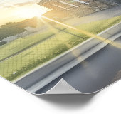 朝の太陽の輝き ポスター (角)