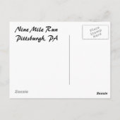 朝の太陽@沼地 ポストカード (裏面)