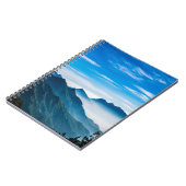 朝の山の霧の風景 ノートブック (左側)