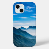 朝の山の霧の風景 Case-Mate iPhoneケース (裏面)