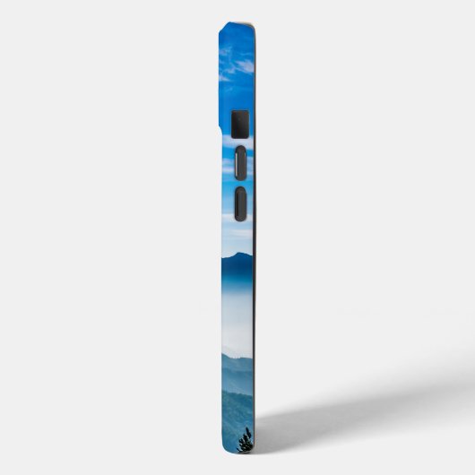 朝の山の霧の風景 Case-Mate iPhoneケース (裏面 / 左)