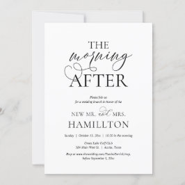 朝の後、ポストのブ結婚ランチお祝い 招待状