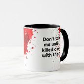 朝の怒り2 マグカップ (正面右)